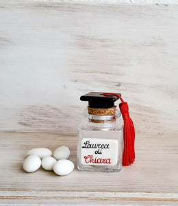 Barattolino con tocco nero (senza confetti)