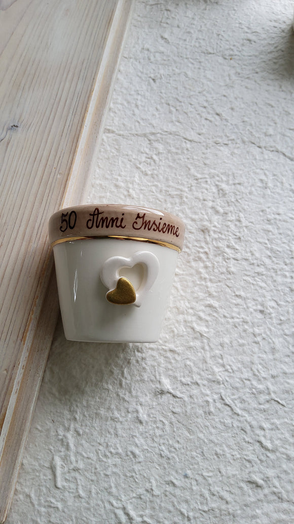 Vasetto doppio cuore piccolo