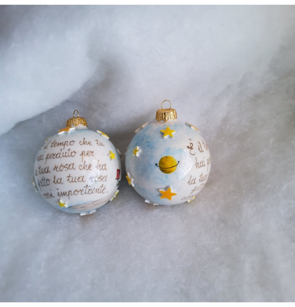 Pallina di natale Piccolo Principe 8cm