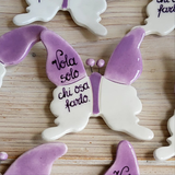 Farfalla con gancio per appendere oppure a calamita