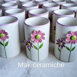 Portamatite con fiori