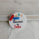 Targhetta tonda per laurea
