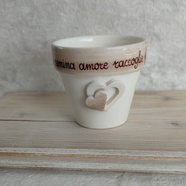 Vasetto con cuore doppio